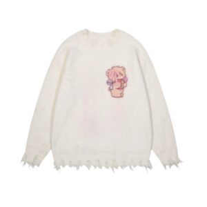 Cartoon Bow Tie Sweater